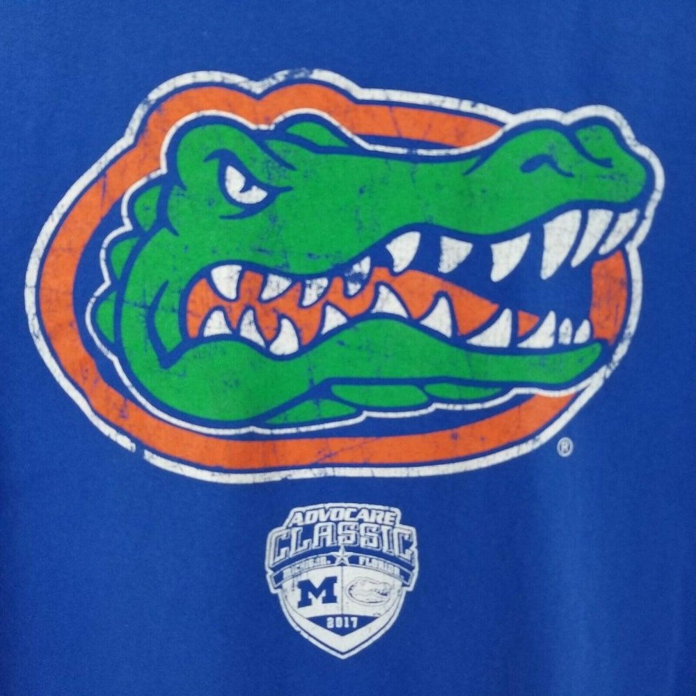Florida Michigan 2017 Blue T-Shirt Short Sleeve XL